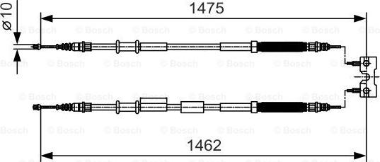 BOSCH 1 987 482 039 - Kabel, dayanacaq əyləci furqanavto.az