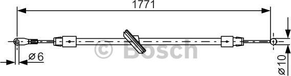 BOSCH 1 987 482 030 - Kabel, dayanacaq əyləci furqanavto.az