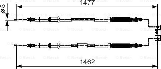 BOSCH 1 987 482 037 - Kabel, dayanacaq əyləci furqanavto.az