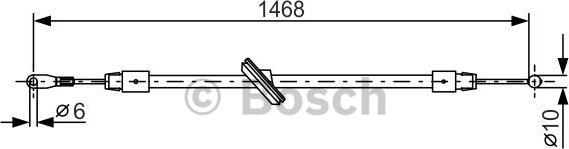 BOSCH 1 987 482 027 - Kabel, dayanacaq əyləci furqanavto.az