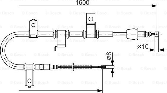 BOSCH 1 987 482 073 - Kabel, dayanacaq əyləci furqanavto.az