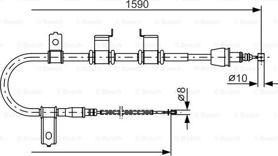 BOSCH 1 987 482 072 - Kabel, dayanacaq əyləci furqanavto.az