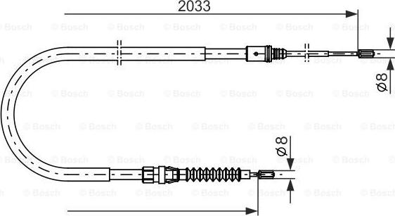 BOSCH 1 987 482 190 - Kabel, dayanacaq əyləci furqanavto.az