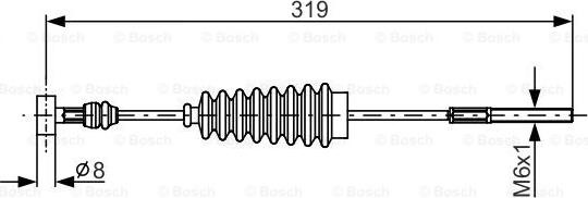 BOSCH 1 987 482 157 - Kabel, dayanacaq əyləci furqanavto.az