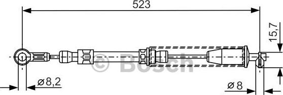 BOSCH 1 987 482 108 - Kabel, dayanacaq əyləci furqanavto.az