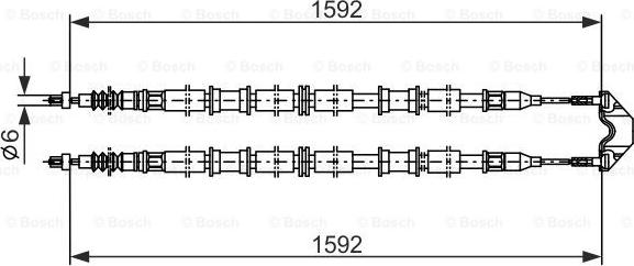 BOSCH 1 987 482 102 - Kabel, dayanacaq əyləci furqanavto.az