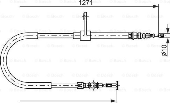 BOSCH 1 987 482 186 - Kabel, dayanacaq əyləci furqanavto.az