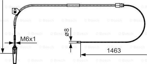 BOSCH 1 987 482 130 - Kabel, dayanacaq əyləci furqanavto.az