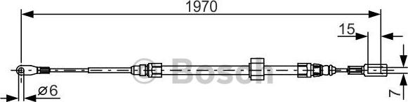 BOSCH 1 987 482 131 - Kabel, dayanacaq əyləci furqanavto.az