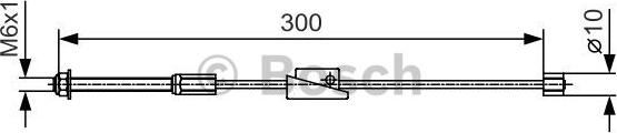 BOSCH 1 987 482 132 - Kabel, dayanacaq əyləci furqanavto.az