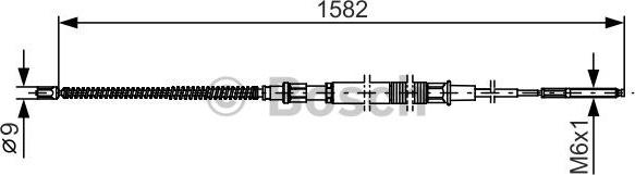 BOSCH 1 987 482 124 - Kabel, dayanacaq əyləci furqanavto.az