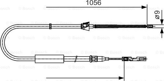 BOSCH 1 987 482 125 - Kabel, dayanacaq əyləci furqanavto.az