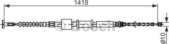 BOSCH 1 987 482 178 - Kabel, dayanacaq əyləci furqanavto.az