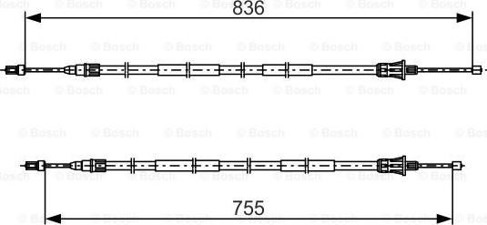 BOSCH 1 987 482 800 - Kabel, dayanacaq əyləci furqanavto.az