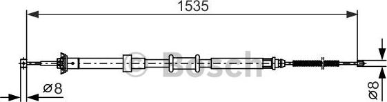 BOSCH 1 987 482 394 - Kabel, dayanacaq əyləci furqanavto.az