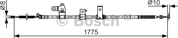 BOSCH 1 987 482 347 - Kabel, dayanacaq əyləci furqanavto.az