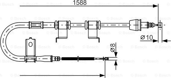 BOSCH 1 987 482 359 - Kabel, dayanacaq əyləci furqanavto.az