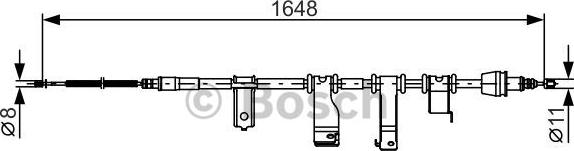 BOSCH 1 987 482 350 - Kabel, dayanacaq əyləci furqanavto.az