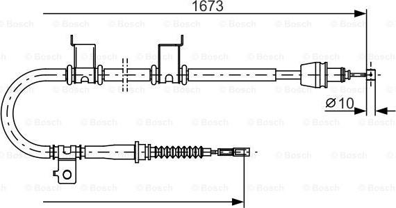 BOSCH 1 987 482 361 - Kabel, dayanacaq əyləci furqanavto.az