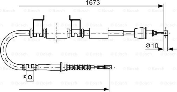 BOSCH 1 987 482 362 - Kabel, dayanacaq əyləci furqanavto.az