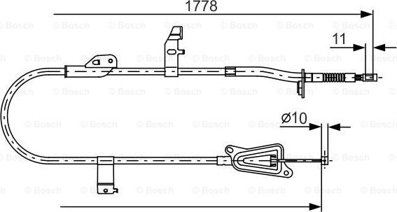 BOSCH 1 987 482 304 - Kabel, dayanacaq əyləci furqanavto.az