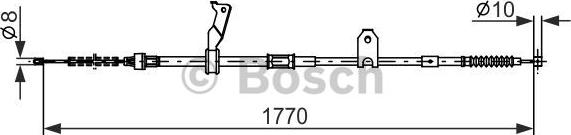 BOSCH 1 987 482 300 - Kabel, dayanacaq əyləci furqanavto.az