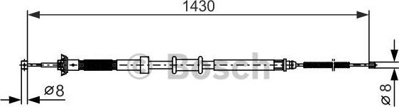 BOSCH 1 987 482 389 - Kabel, dayanacaq əyləci furqanavto.az