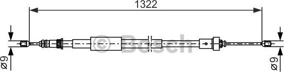 BOSCH 1 987 482 385 - Kabel, dayanacaq əyləci furqanavto.az