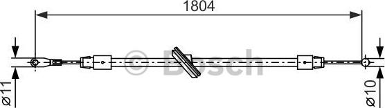 BOSCH 1 987 482 380 - Kabel, dayanacaq əyləci furqanavto.az