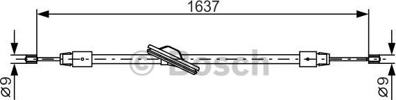 BOSCH 1 987 482 330 - Kabel, dayanacaq əyləci furqanavto.az