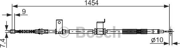 BOSCH 1 987 482 294 - Kabel, dayanacaq əyləci furqanavto.az