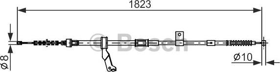 BOSCH 1 987 482 297 - Kabel, dayanacaq əyləci furqanavto.az