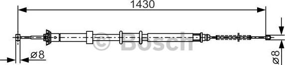 BOSCH 1 987 482 240 - Kabel, dayanacaq əyləci furqanavto.az