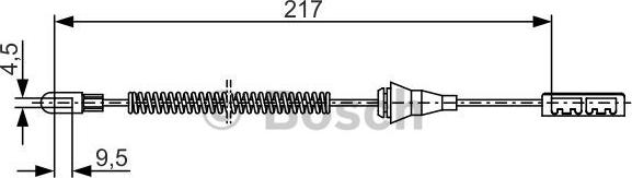 BOSCH 1 987 482 250 - Kabel, dayanacaq əyləci furqanavto.az