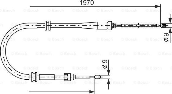 BOSCH 1 987 482 253 - Kabel, dayanacaq əyləci furqanavto.az