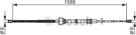 BOSCH 1 987 482 266 - Kabel, dayanacaq əyləci furqanavto.az