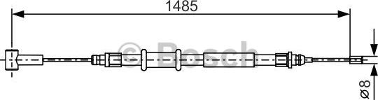 BOSCH 1 987 482 214 - Kabel, dayanacaq əyləci furqanavto.az