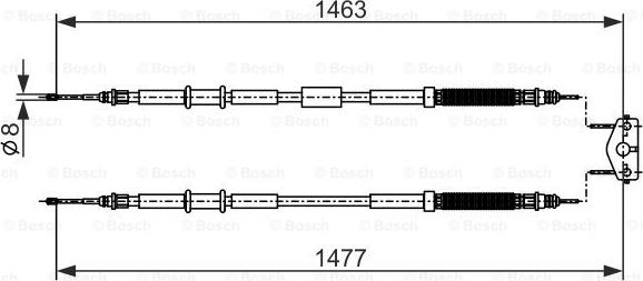 BOSCH 1 987 482 283 - Kabel, dayanacaq əyləci furqanavto.az