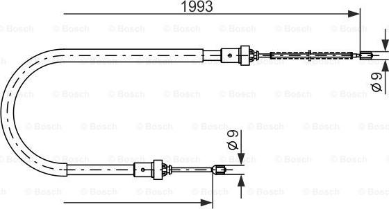 BOSCH 1 987 482 233 - Kabel, dayanacaq əyləci furqanavto.az