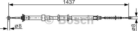 BOSCH 1 987 482 237 - Kabel, dayanacaq əyləci furqanavto.az