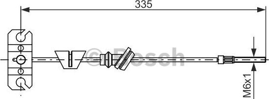 BOSCH 1 987 482 225 - Kabel, dayanacaq əyləci furqanavto.az