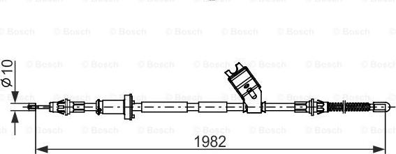 BOSCH 1 987 482 747 - Kabel, dayanacaq əyləci furqanavto.az