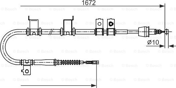 BOSCH 1 987 482 713 - Kabel, dayanacaq əyləci furqanavto.az