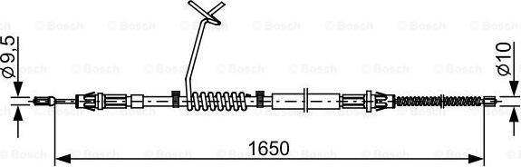 BOSCH 1 987 482 712 - Kabel, dayanacaq əyləci furqanavto.az