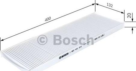 BOSCH 1 987 431 210 - Filtr, daxili hava furqanavto.az