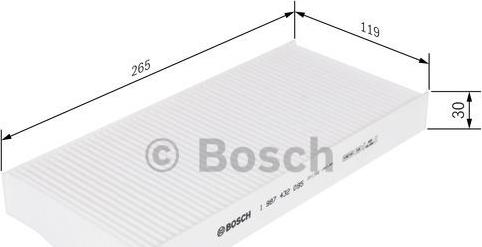 BOSCH 1 987 432 095 - Filtr, daxili hava furqanavto.az