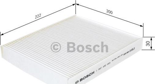 BOSCH 1 987 432 053 - Filtr, daxili hava furqanavto.az