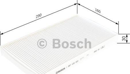 BOSCH 1 987 432 003 - Filtr, daxili hava furqanavto.az