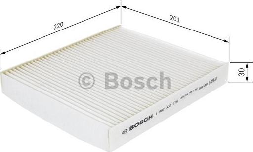 BOSCH 1 987 432 075 - Filtr, daxili hava furqanavto.az