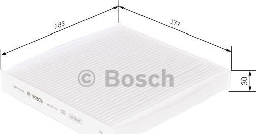 BOSCH 1 987 432 115 - Filtr, daxili hava www.furqanavto.az